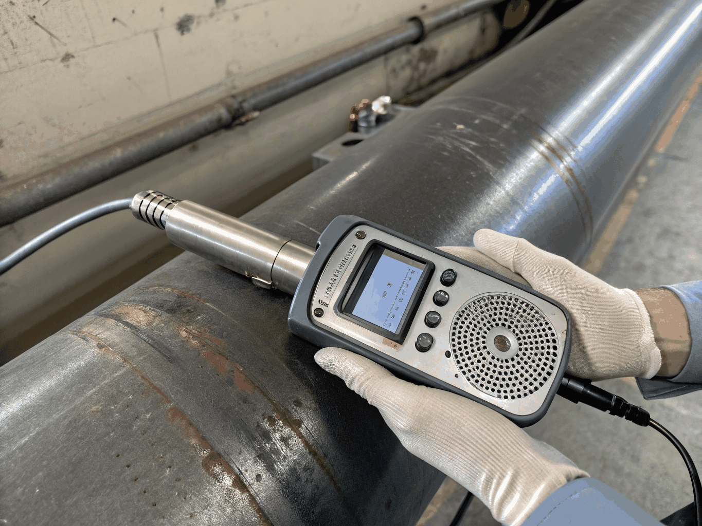 Acoustic leak detection and copper line repair underground